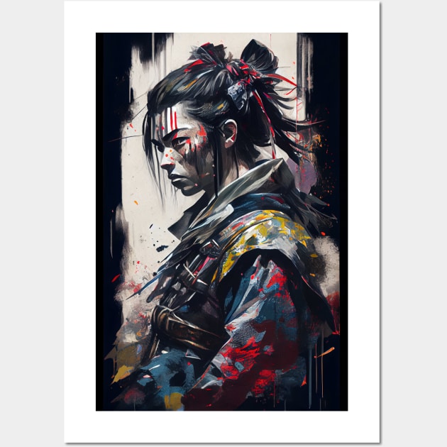 Gothic Samurai - Oil Paint Wall Art by ABART BY ALEXST 